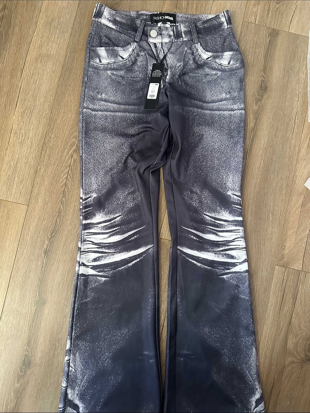 Fashion Nova Printed Flare Pants